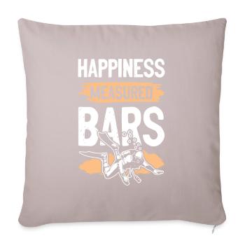 Plongée Bonheur - Housse de coussin décorative 45 x 45 cm - taupe clair - Devant