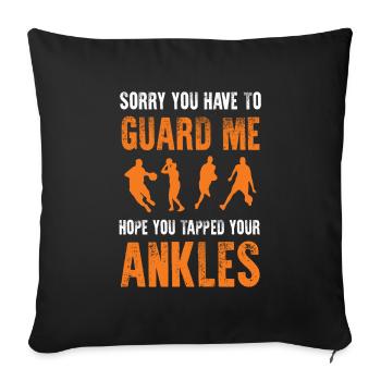 Basketball Sports - Sofa pillowcase 17,3'' x 17,3'' (45 x 45 cm) - black - Front