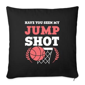 Basketball Sports - Sofa pillowcase 17,3'' x 17,3'' (45 x 45 cm) - black - Front