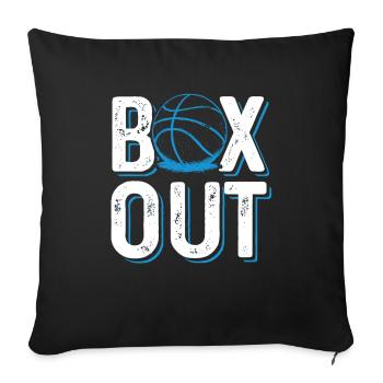 Basketball Sports - Sofa pillowcase 17,3'' x 17,3'' (45 x 45 cm) - black - Front