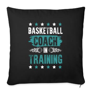 Entraîneur de basketball - Housse de coussin décorative 45 x 45 cm - noir - Devant