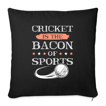cricket bacon - Sofakissenbezug 45 x 45 cm - Schwarz - Vorne