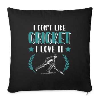 liebe cricket - Sofakissenbezug 45 x 45 cm - Schwarz - Vorne