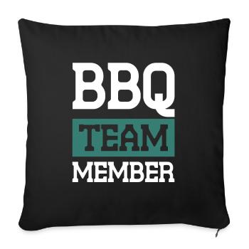 Bbq Team - Sofakissenbezug 45 x 45 cm - Schwarz - Vorne