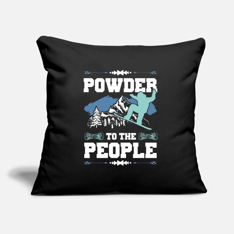 snowboarding schnee Sofakissenbezug 45 x 45 cm