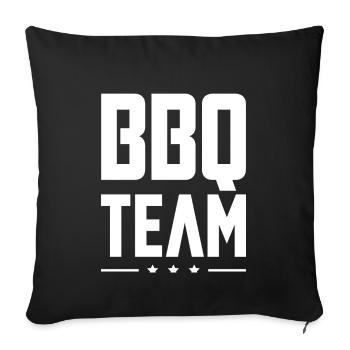 Bbq Team - Sofakissenbezug 45 x 45 cm - Schwarz - Vorne