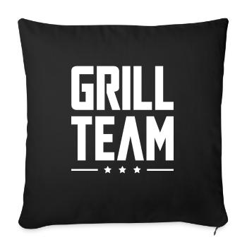 Grill Team - Sofa pillowcase 17,3'' x 17,3'' (45 x 45 cm) - black - Front