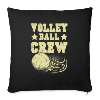 Équipe de volleyball - Housse de coussin décorative 45 x 45 cm - noir - Devant