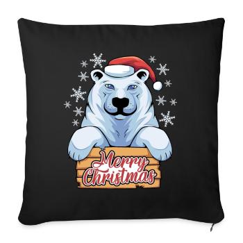 Cadeaux de Noël Noël - Housse de coussin décorative 45 x 45 cm - noir - Devant