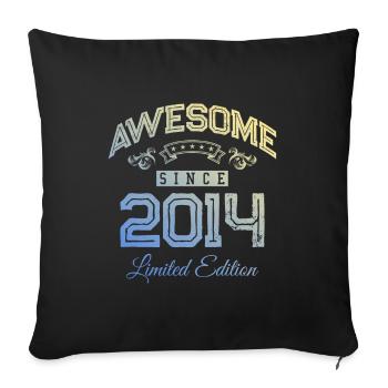 2014 awesome since - Sofakissenbezug 45 x 45 cm - Schwarz - Vorne