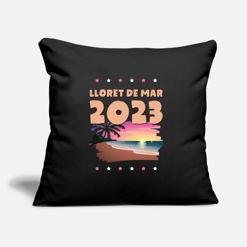 lloret de mar 2023 Sofa pillowcase 17,3'' x 17,3'' (45 x 45 cm)