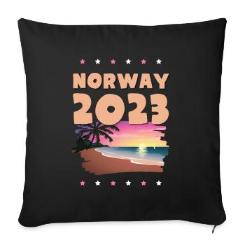Norway 2023 - Sofakissenbezug 45 x 45 cm - Schwarz - Vorne