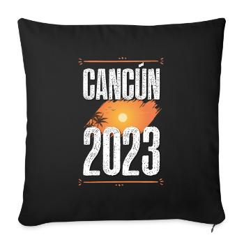 Cancun 2023 - Sofakissenbezug 45 x 45 cm - Schwarz - Vorne