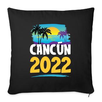 Cancun 2023 - Sofakissenbezug 45 x 45 cm - Schwarz - Vorne