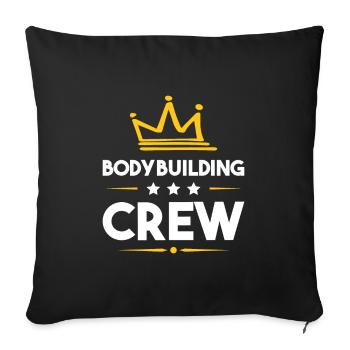 Equipe de musculation - Housse de coussin décorative 45 x 45 cm - noir - Devant