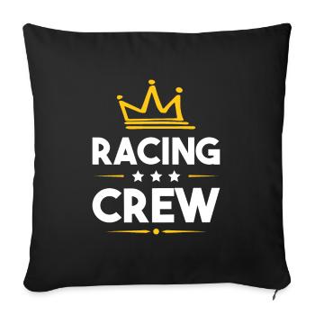 Racing Crew - Sofa pillowcase 17,3'' x 17,3'' (45 x 45 cm) - black - Front