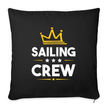 Sailing Crew - Sofakissenbezug 45 x 45 cm - Schwarz - Vorne