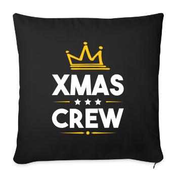 Xma's Crew - Sofa pillowcase 17,3'' x 17,3'' (45 x 45 cm) - black - Front