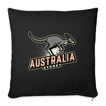 Australie sydney - Housse de coussin décorative 45 x 45 cm - noir - Devant