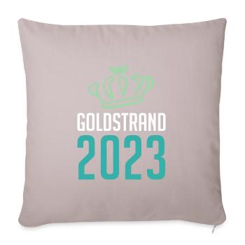 Golden Sands 2023 Crown - Sofa pillowcase 17,3'' x 17,3'' (45 x 45 cm) - light taupe - Front