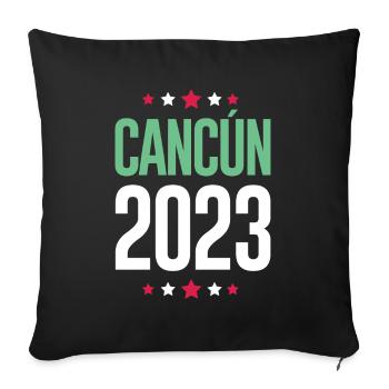 Cancun 2023 - Sofakissenbezug 45 x 45 cm - Schwarz - Vorne