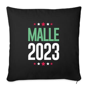 Malle 2023 - Housse de coussin décorative 45 x 45 cm - noir - Devant