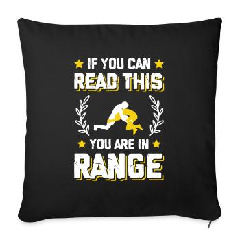 mma lustiger spruch - Sofakissenbezug 45 x 45 cm - Schwarz - Vorne