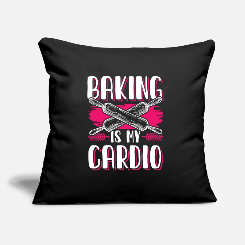 Cuisson cardio Housse de coussin décorative 45 x 45 cm