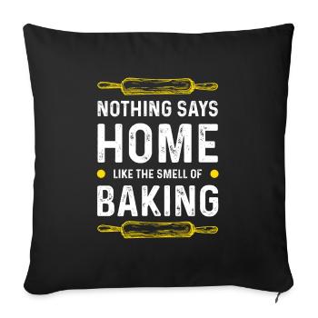 Cuisiner à la maison - Housse de coussin décorative 45 x 45 cm - noir - Devant