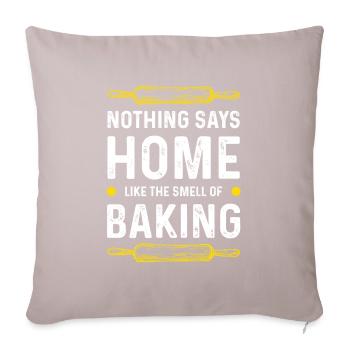 Cuisiner à la maison - Housse de coussin décorative 45 x 45 cm - taupe clair - Devant