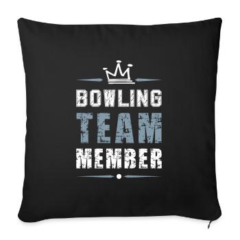 Bowling Team - Sofakissenbezug 45 x 45 cm - Schwarz - Vorne
