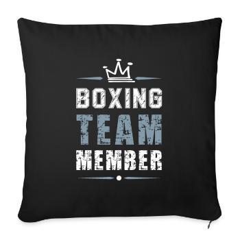 Équipe de boxe - Housse de coussin décorative 45 x 45 cm - noir - Devant