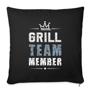 Grill Team - Sofa pillowcase 17,3'' x 17,3'' (45 x 45 cm) - black - Front
