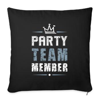 Équipe de fête - Housse de coussin décorative 45 x 45 cm - noir - Devant