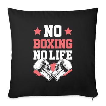 Boxe Boxe - Housse de coussin décorative 45 x 45 cm - noir - Devant