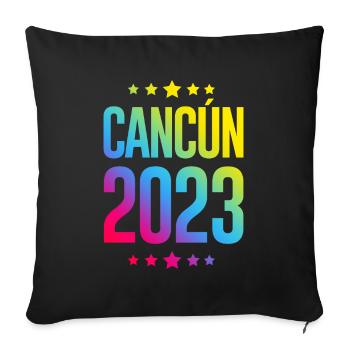 Cancun 2023 - Sofakissenbezug 45 x 45 cm - Schwarz - Vorne
