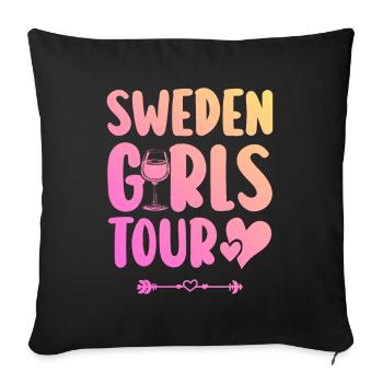 Équipe de Suède - Housse de coussin décorative 45 x 45 cm - noir - Devant