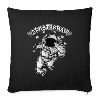 Dad To Be Daddy Is My Hero Papa - Sofakissenbezug 45 x 45 cm - Schwarz - Vorne