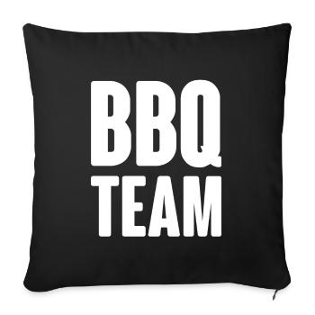 Bbq Team - Sofakissenbezug 45 x 45 cm - Schwarz - Vorne