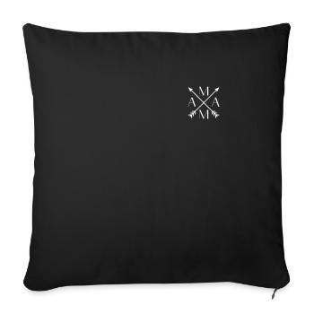 MAMA, Mama Papa Partnerlook Eltern, Muttertag Mama - Sofakissenbezug 45 x 45 cm - Schwarz - Vorne