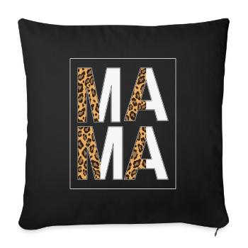 1984 Leopard 40th Birthday 40th Animal Print 1983 - Sofa pillowcase 17,3'' x 17,3'' (45 x 45 cm) - black - Front