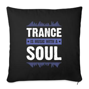 Trance Soul - Sofa pillowcase 17,3'' x 17,3'' (45 x 45 cm) - black - Front