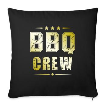 Équipe de barbecue - Housse de coussin décorative 45 x 45 cm - noir - Devant