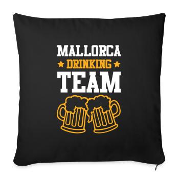 Majorque Équipe de Consommation - Housse de coussin décorative 45 x 45 cm - noir - Devant