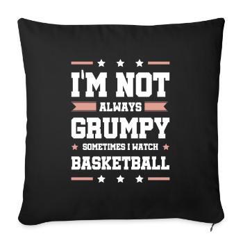Basketball Sport - Sofa pillowcase 17,3'' x 17,3'' (45 x 45 cm) - black - Front