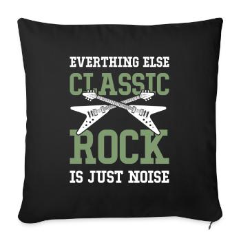 Rock - Housse de coussin décorative 45 x 45 cm - noir - Devant