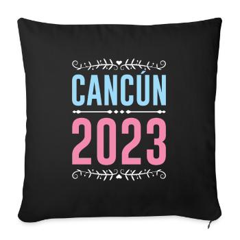 Cancun 2023 - Sofakissenbezug 45 x 45 cm - Schwarz - Vorne
