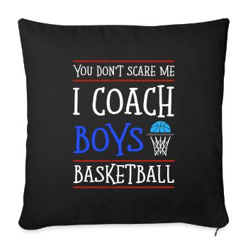Entraîneur de basketball Garçons - Housse de coussin décorative 45 x 45 cm - noir - Devant