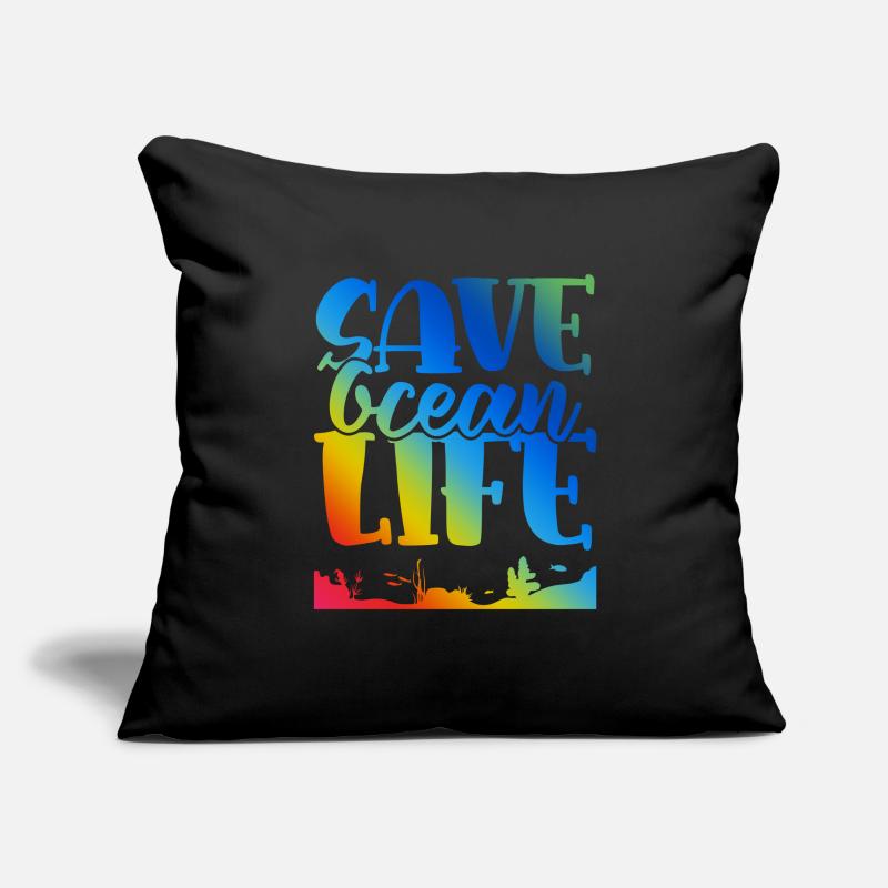 Save the Ocean Life Sofa pillowcase 17,3'' x 17,3'' (45 x 45 cm)