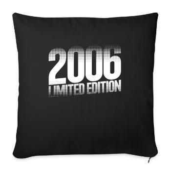 2006 Édition Limitée Rétro 18e Anniversaire - Housse de coussin décorative 45 x 45 cm - noir - Devant
